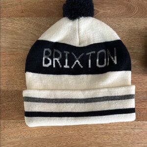 Brixton Black and White Beanie